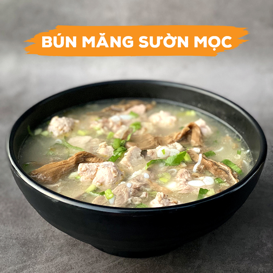 Cách làm bún sườn mọc măng khô ăn là ghiền ngay